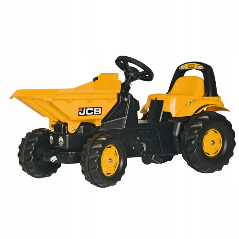Vaikų traktorius su pedalais ir kibiru Rolly Toys rollyKid Dumper JCB