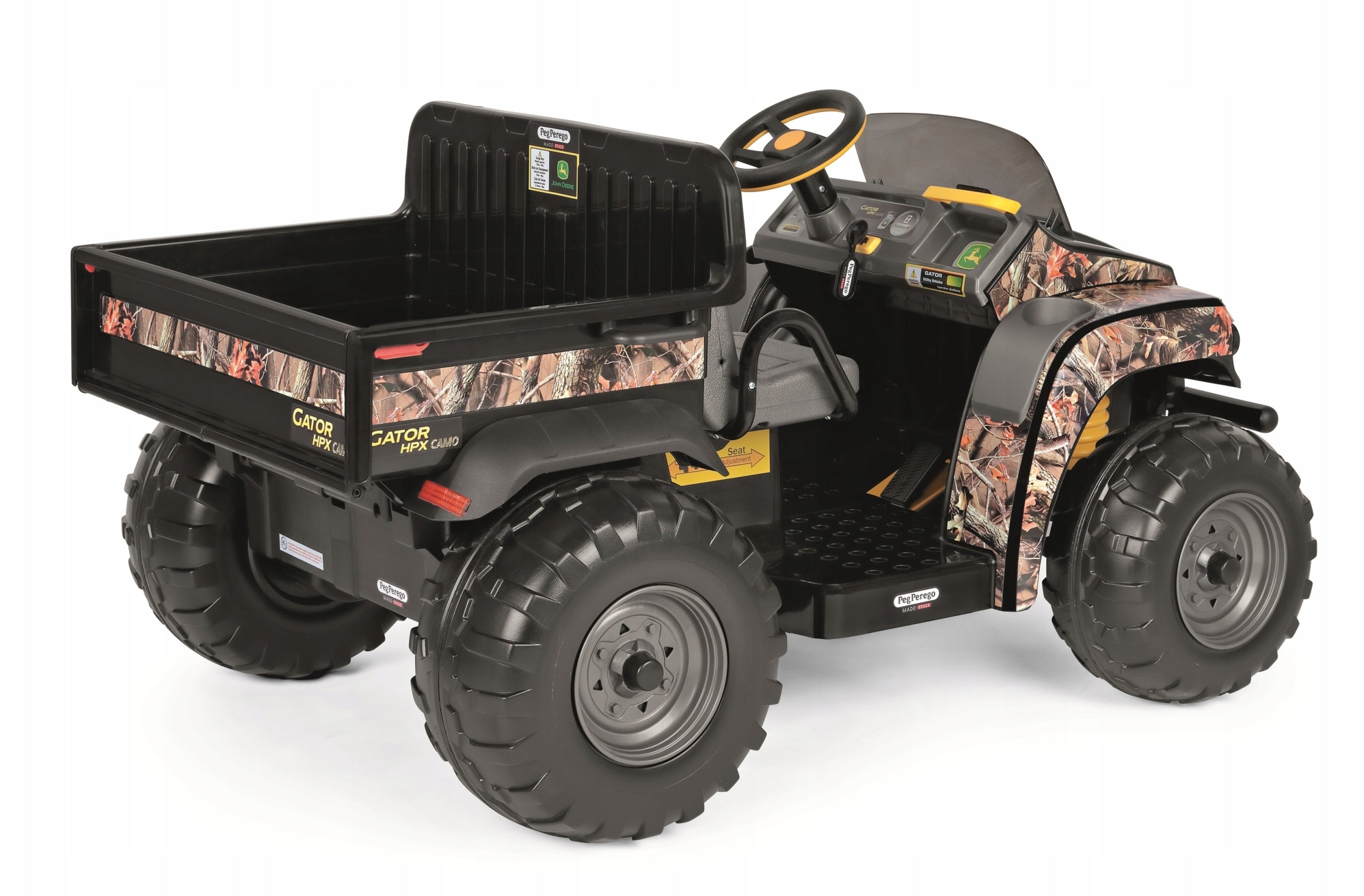 John Deere Gator CAMO 12V Peg Perego Battery Car Packaging status original