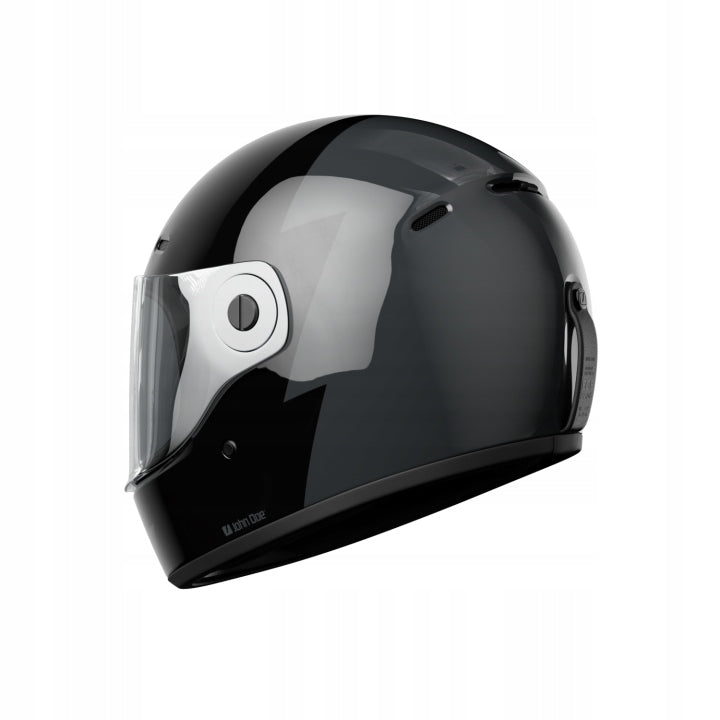 John Doe Retro Full-Face Helmet JD/One Signature Black/Grey M Manufacturer's catalog number JH2001-M
