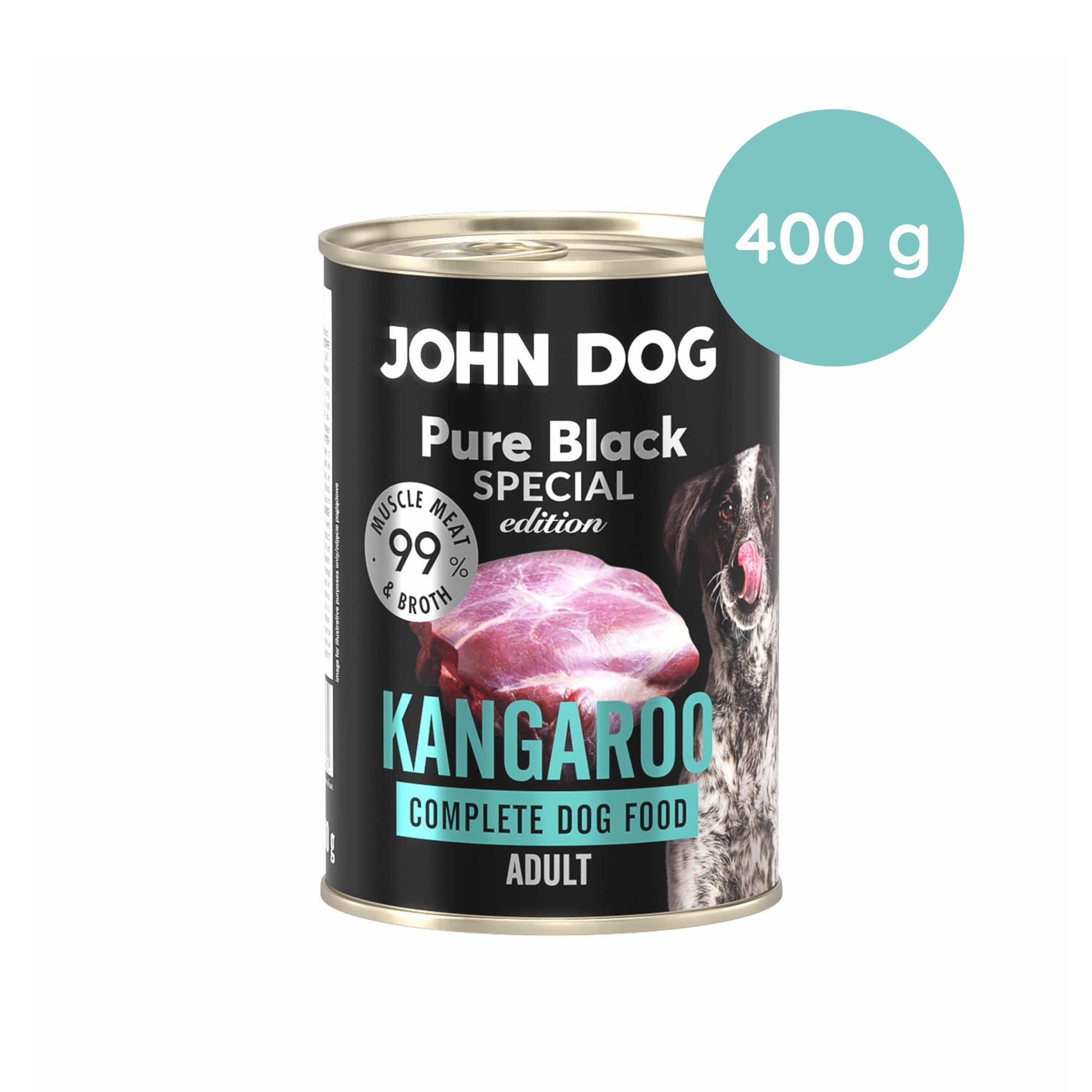 John Dog Pure Black Special Edition Kangaroo 400g Packaging status original