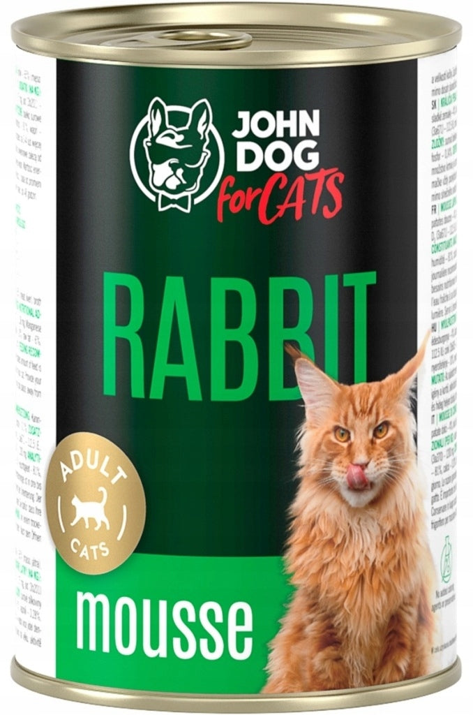 John Dog for Cats Rabbit Mousse 400 g