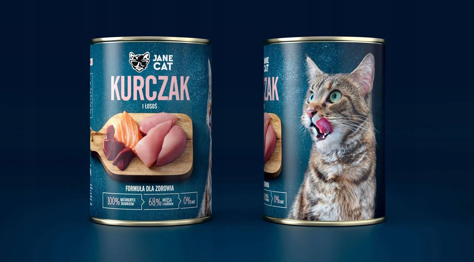 John Dog - wet cat food chicken with salmon, can 1x400g Manufacturer code KLCK133KL119BOL