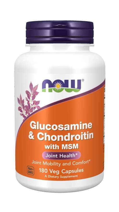 Joint Supplement Glucosamine MSM Chondroitin Now Foods 180 kaps. Expiration date at least six months from the date of purchase