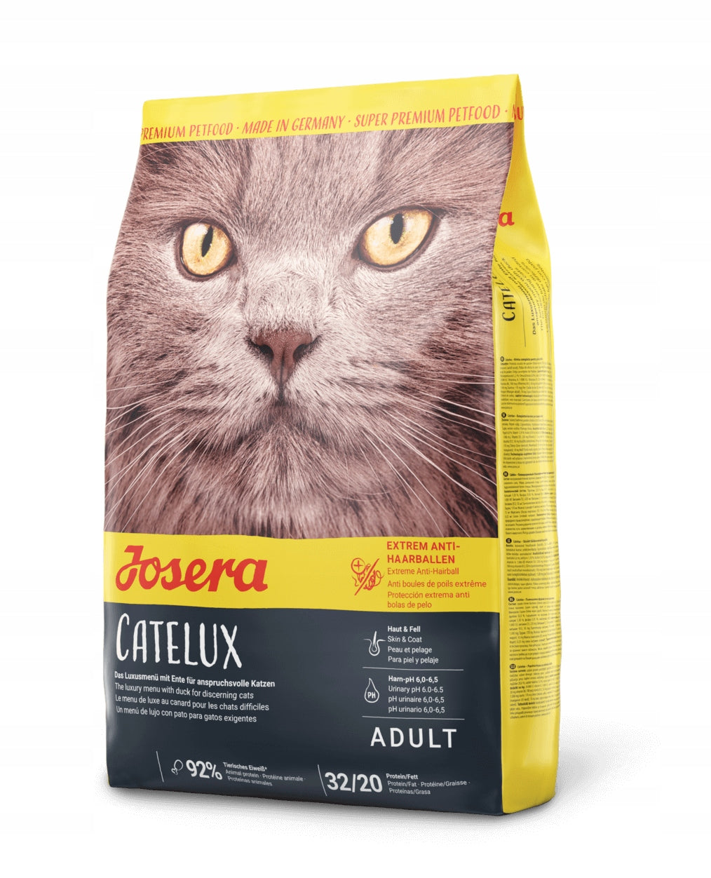 Josera Catelux dry cat food duck for cats on weight 400g Brand Josera