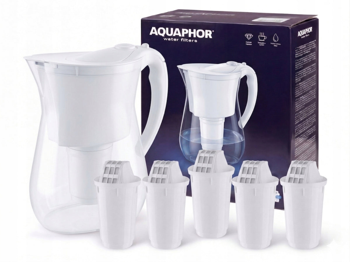 Jug Aquaphor Lyon 3,8 l white + 5 A5 cartridges Packaging status original
