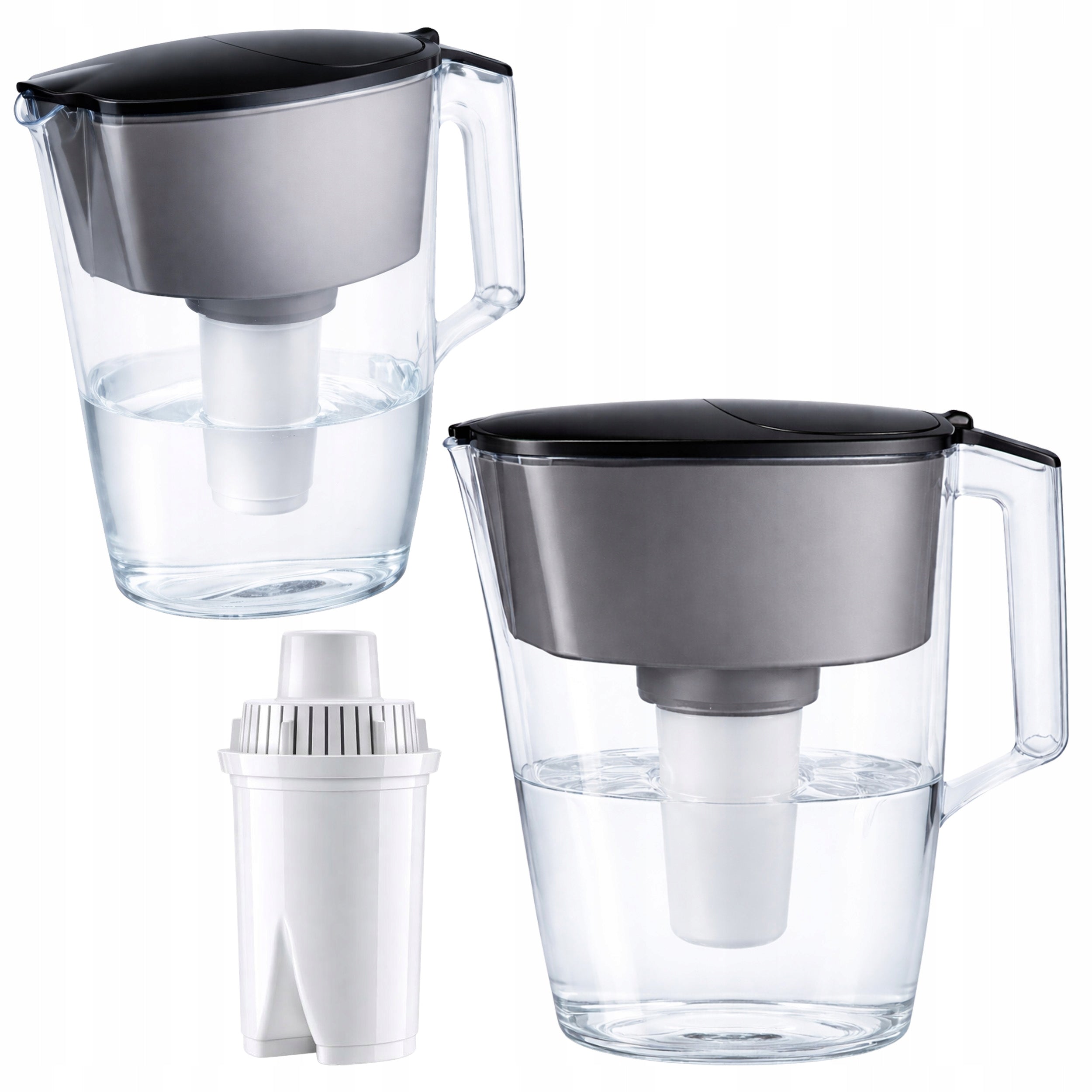 Jug Aquaphor Standard 2.5L + Cartridge B15 Black Effective Water Filtration