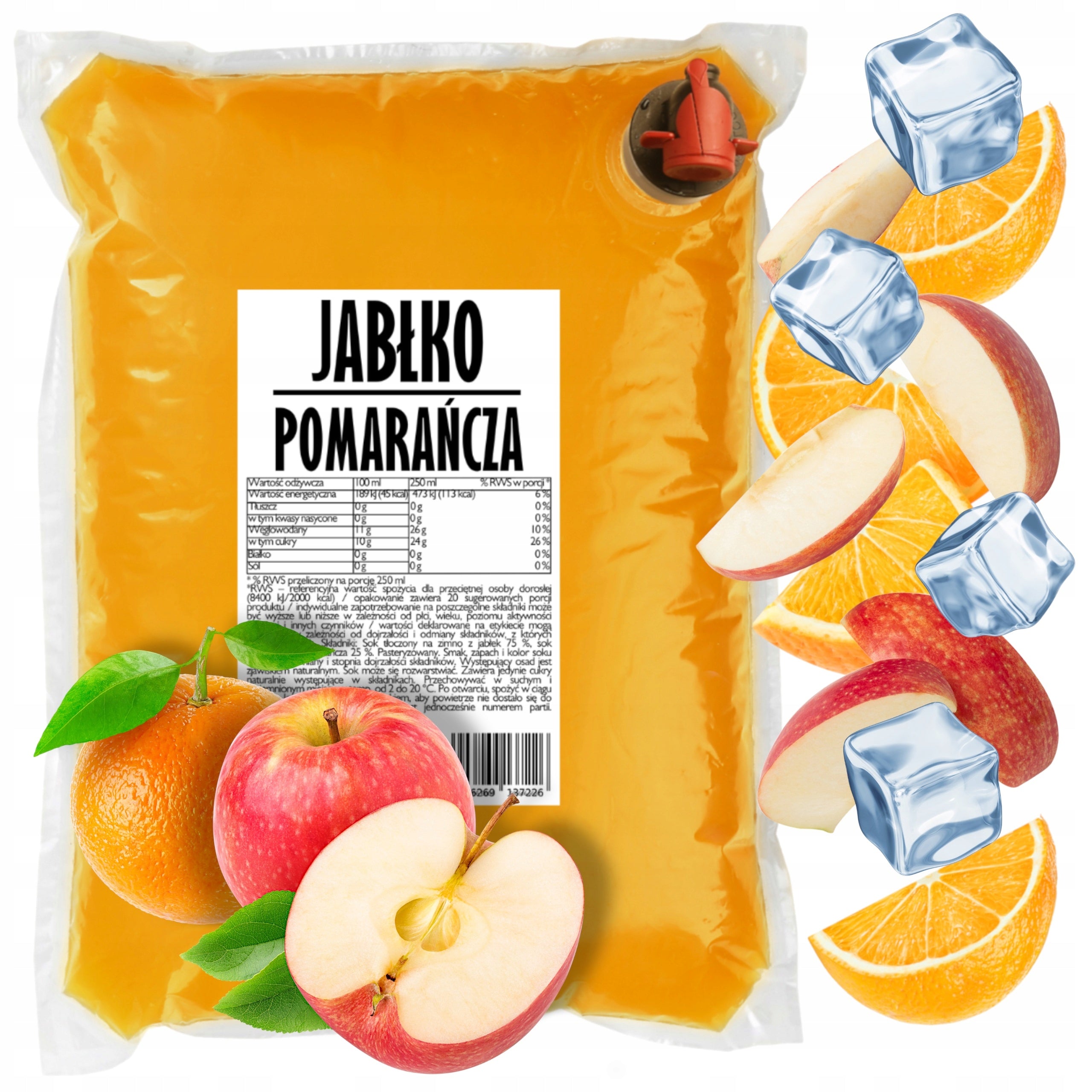 Juice Apple Orange 100% NFC No Additives 5l
