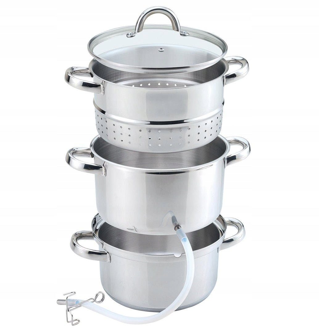 Juicer 8L For Fruit Juices Steam Pot Maestro Stainless Steel Packaging status original