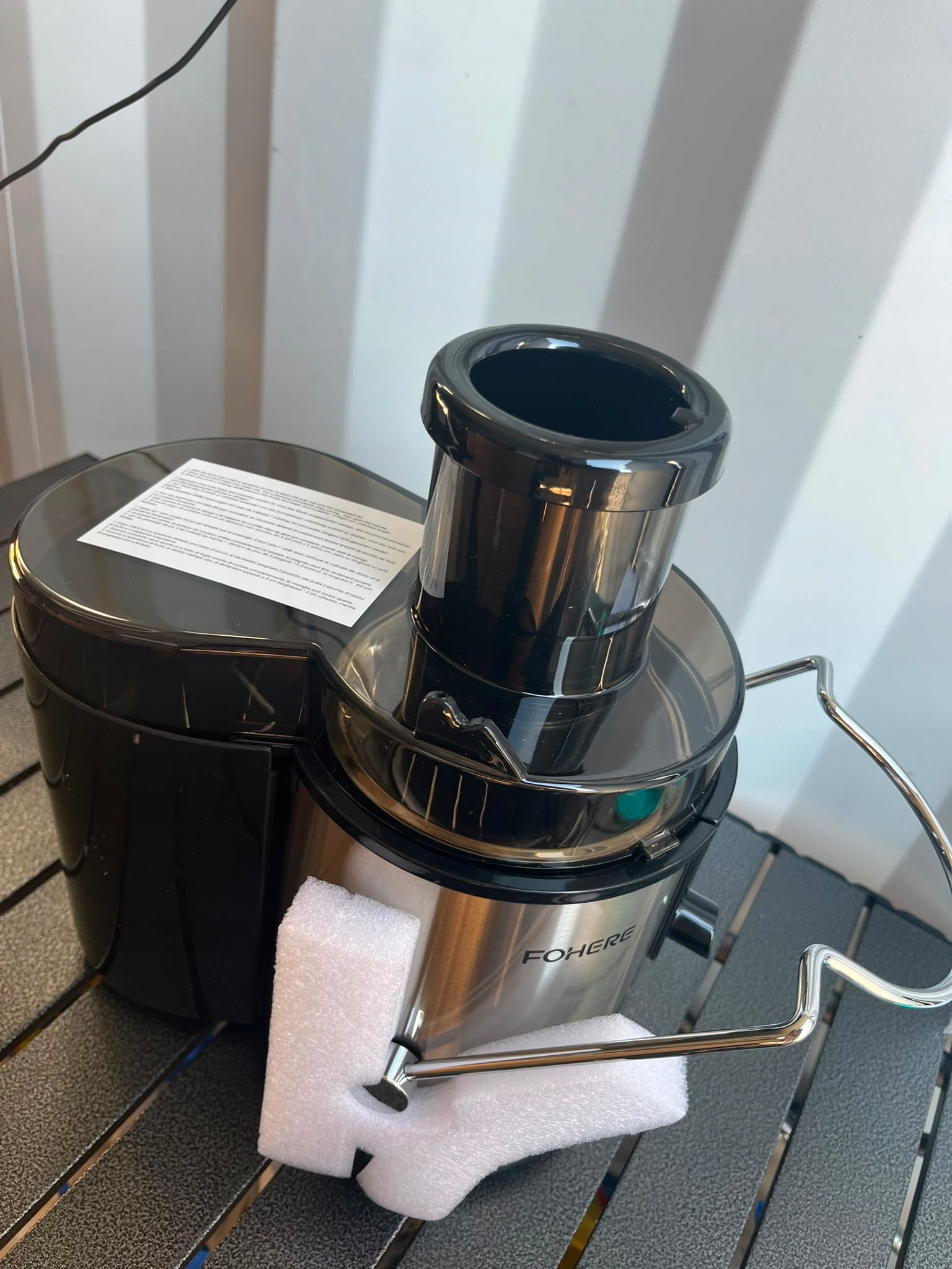 Juicer FOHERE AMR516 400W stainless steel, 2 speeds