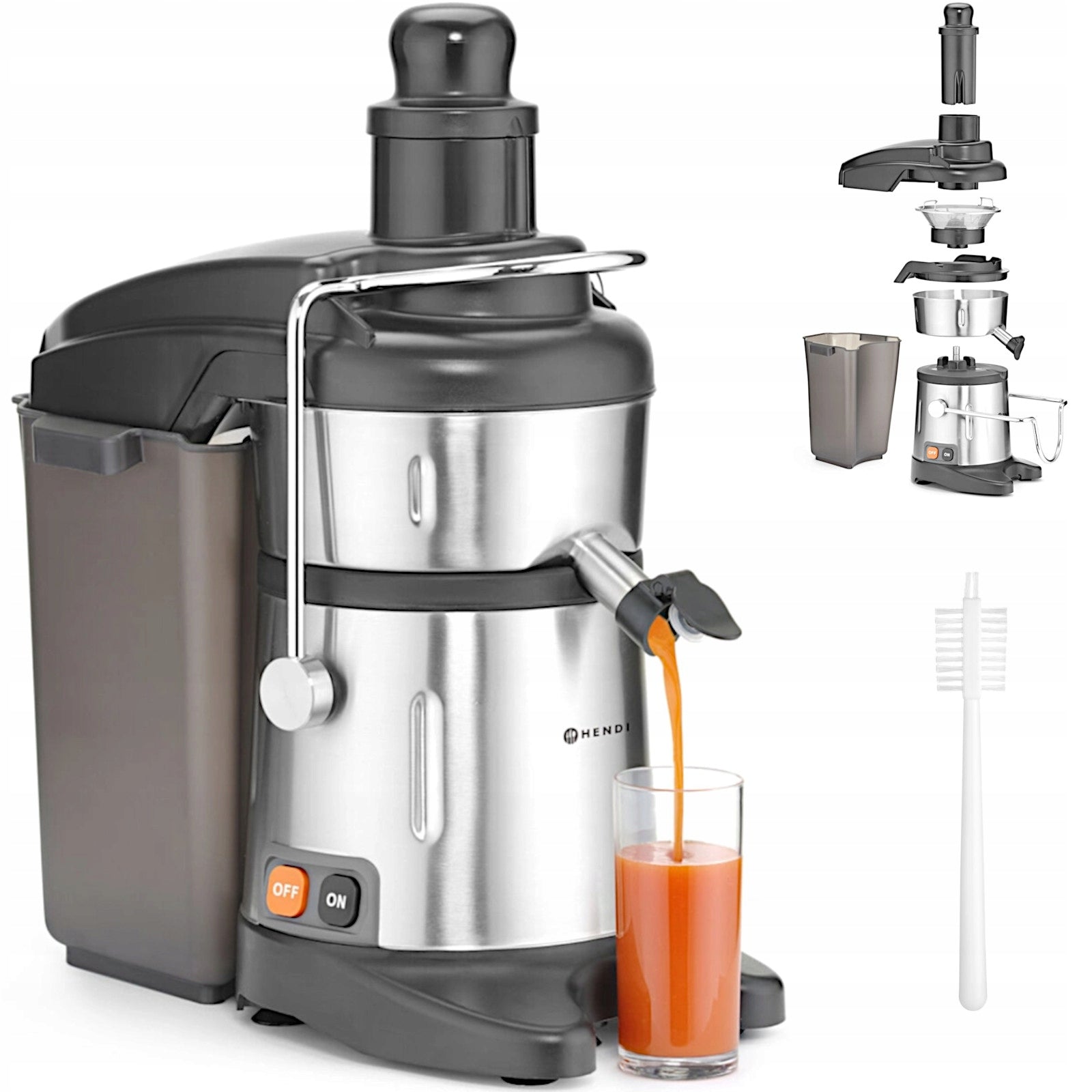 Juicer fruit vegetable juicer 700 W 3000 rpm - Hendi 221105