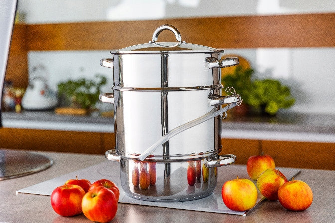 Juicer juice pot Florina 8 l stainless steel induction grey Packaging status original