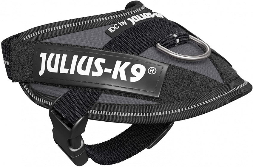 Julius-K9 IDC Powerharness Harness, Dog Harness, Grey - Baby 1 Type adjustable