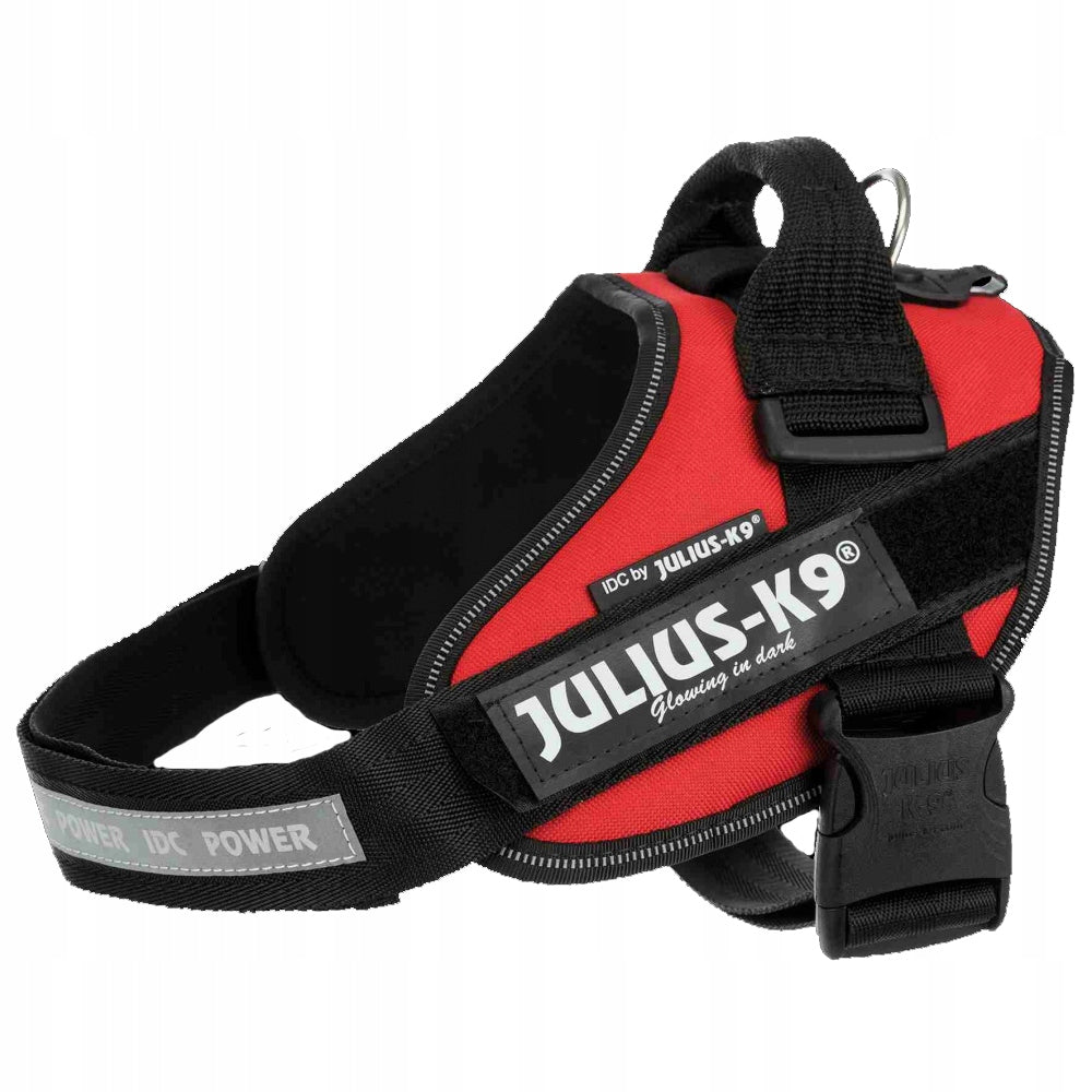 Julius-K9 IDC Powerharness Harness, Dog Harness, Red, 2 Kind walking harness