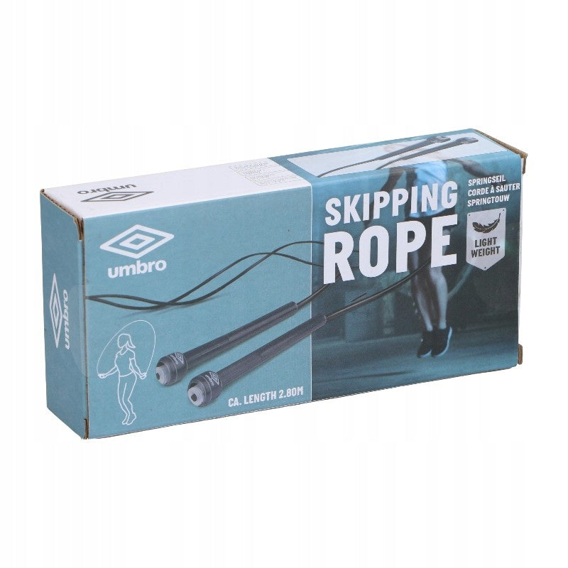 Jump Rope Boxing Speed Umbro Fitness Training PVC Black 280cm Manufacturer code Skakanka Szybkościowa PVC Umbro Treningowa