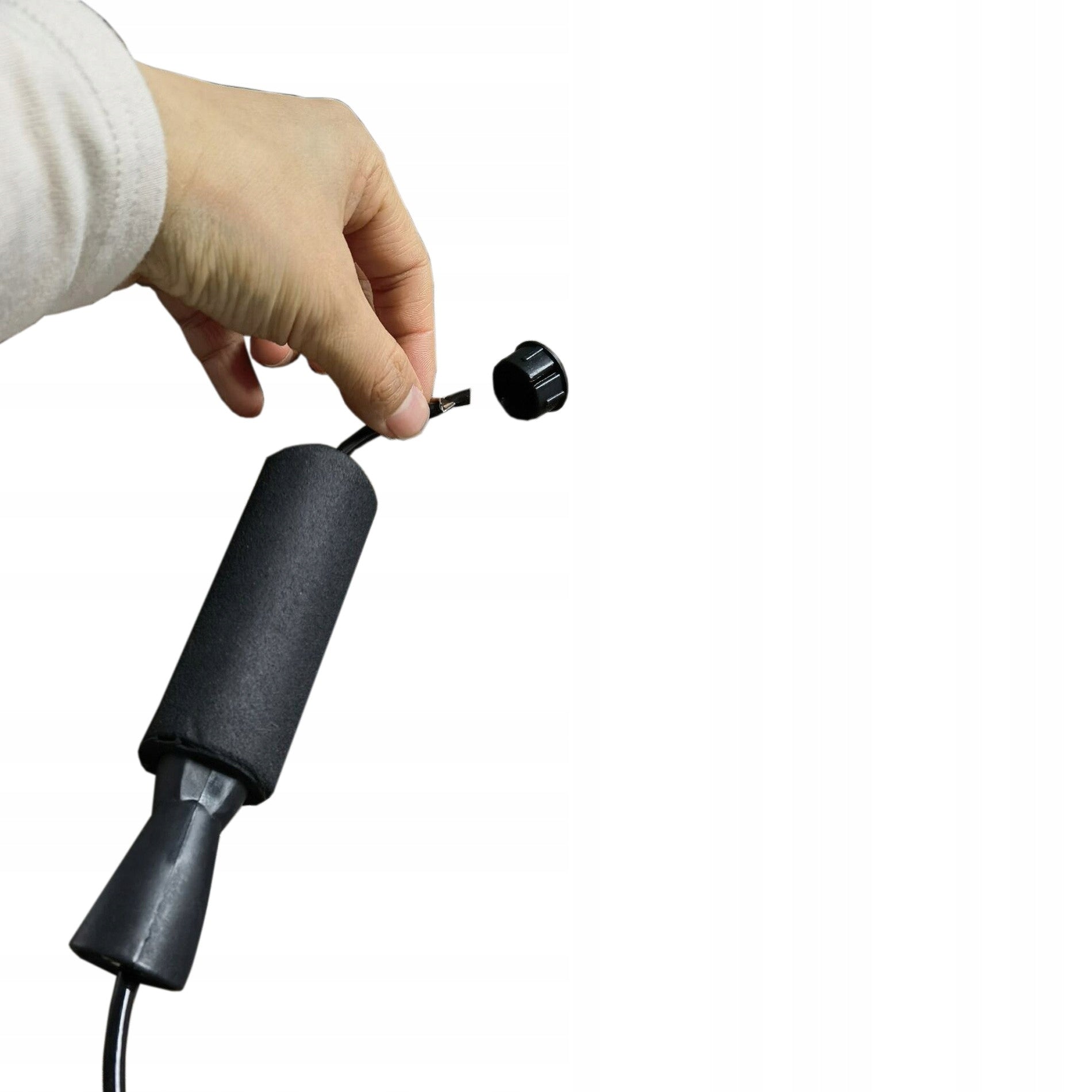 Jump Rope Training With Bearings 2,7m PVC Foam Handles Fitness Box Packaging status original