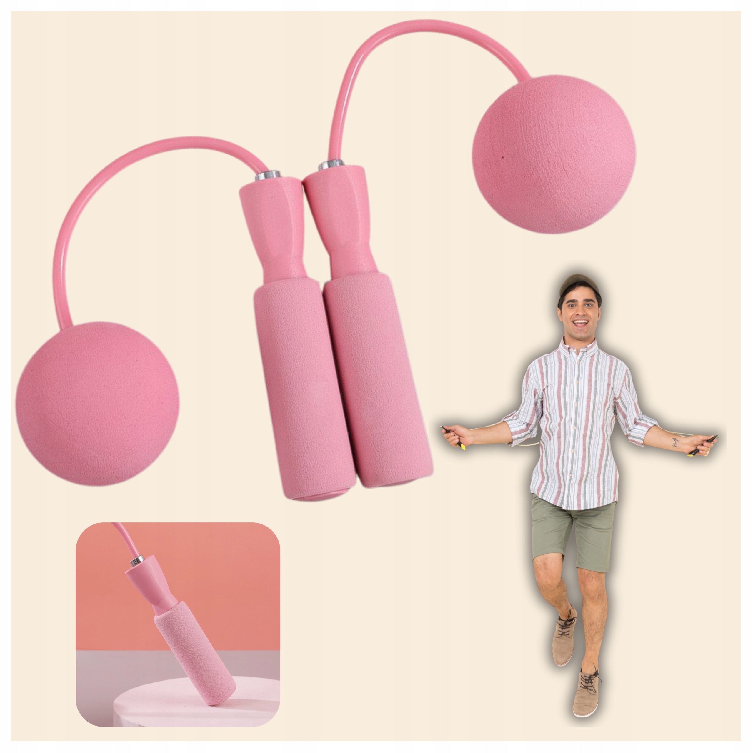 Jump Rope Wireless Fitness Training Without Links With NEXA Exercise Balls Brand no brand
