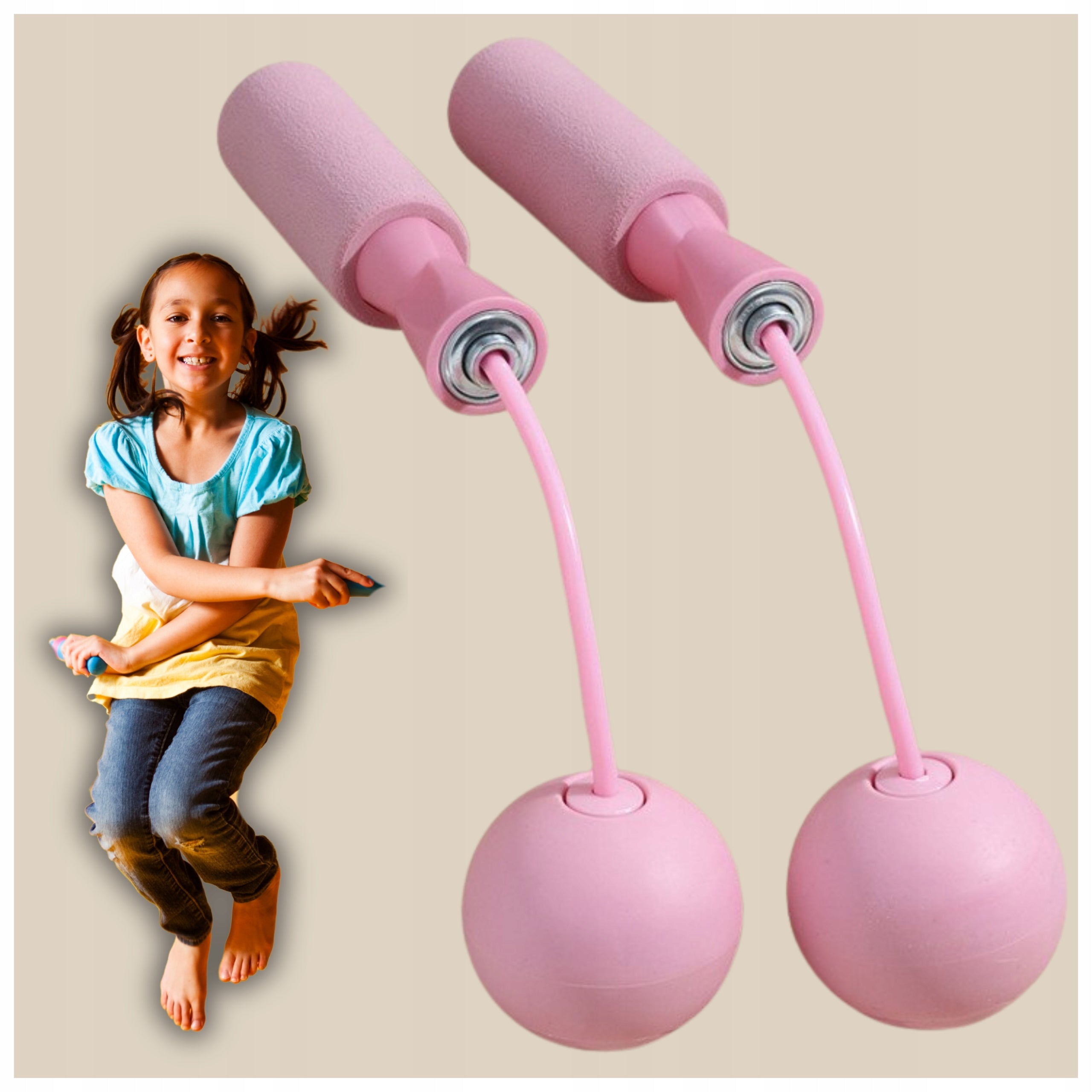 Jump Rope Wireless Fitness Training Without Links With NEXA Exercise Balls Packaging status original