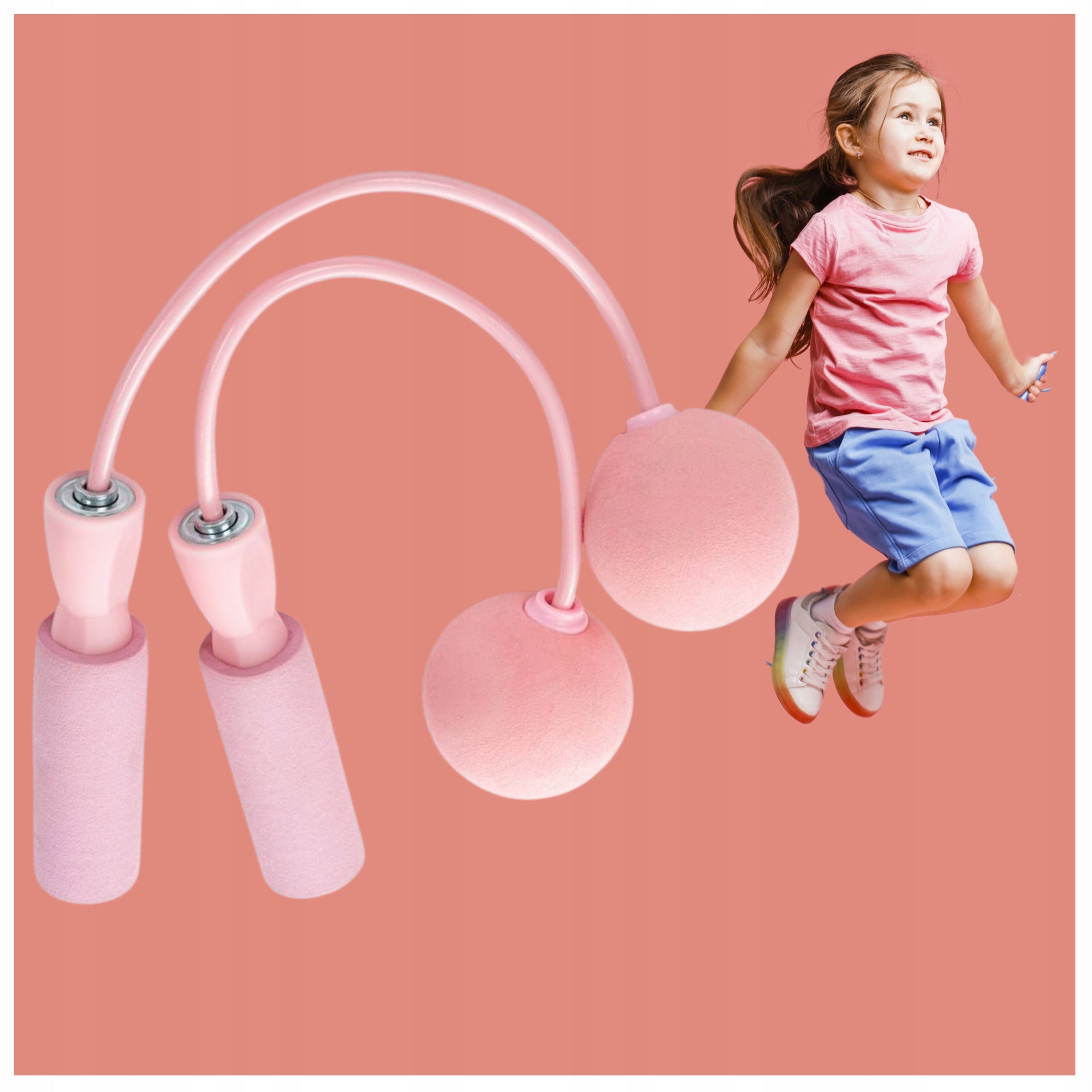 Jump Rope Wireless Fitness Training Without Links With NEXA Exercise Balls Rope length 19.89 cm