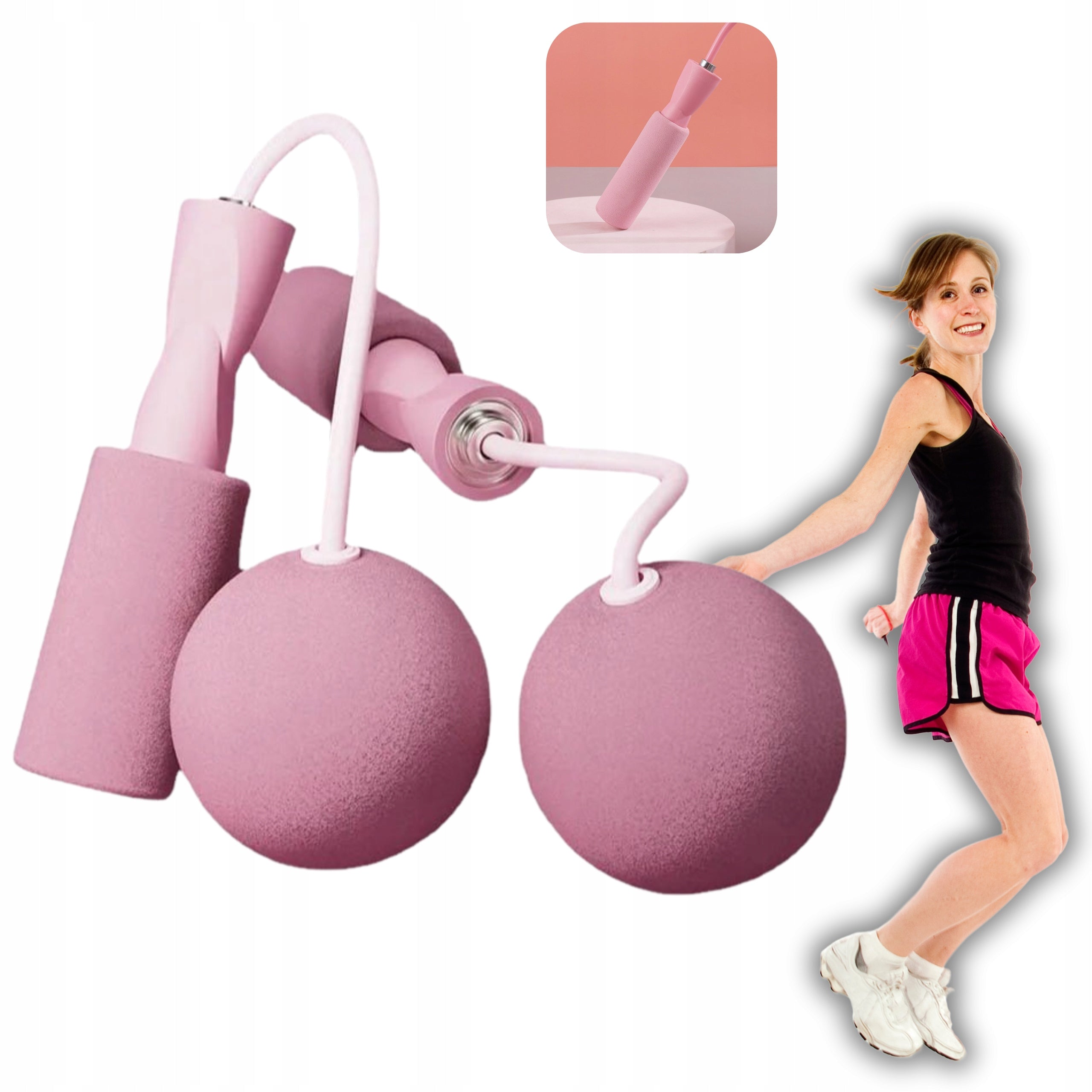 Jump Rope Wireless Fitness Training Without Links With NEXA Exercise Balls