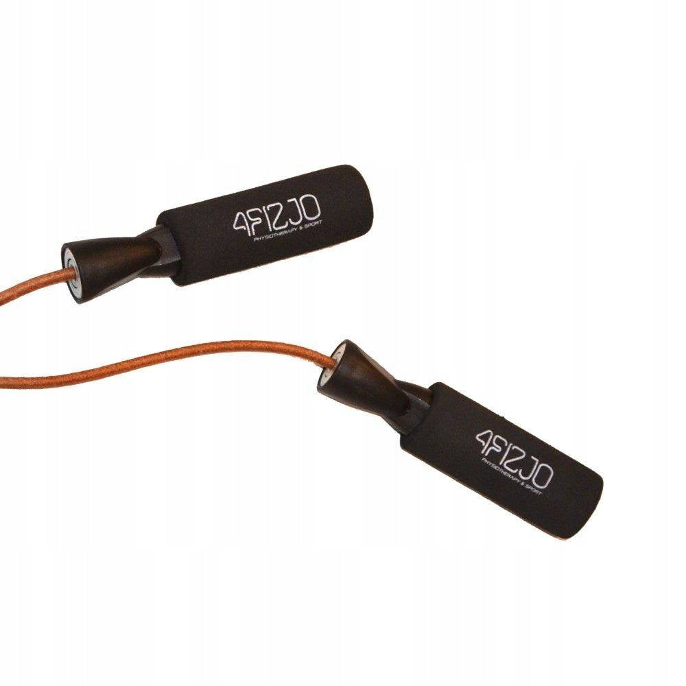 Jump rope 4FIZJO 280 cm brown Rope length 280 cm