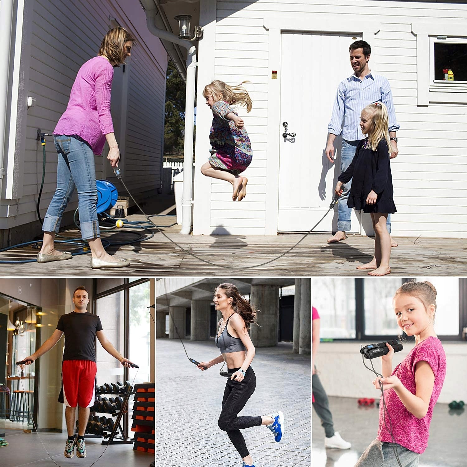 Jump rope AERB with fitness counter with bearings training gym gift Kind other