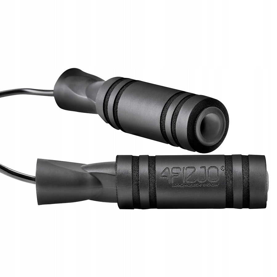 Jump rope BASIC with anti-slip handles 4FIZJO black