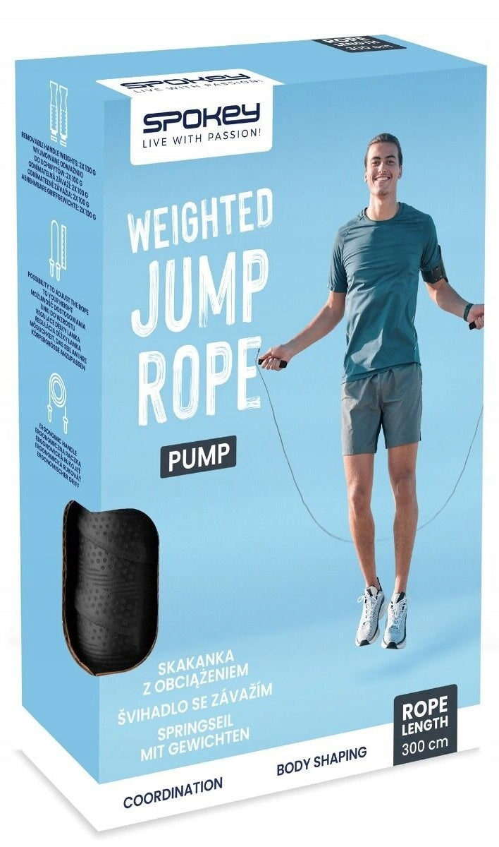 Jump rope SPOKEY Pump Kind made of plastic