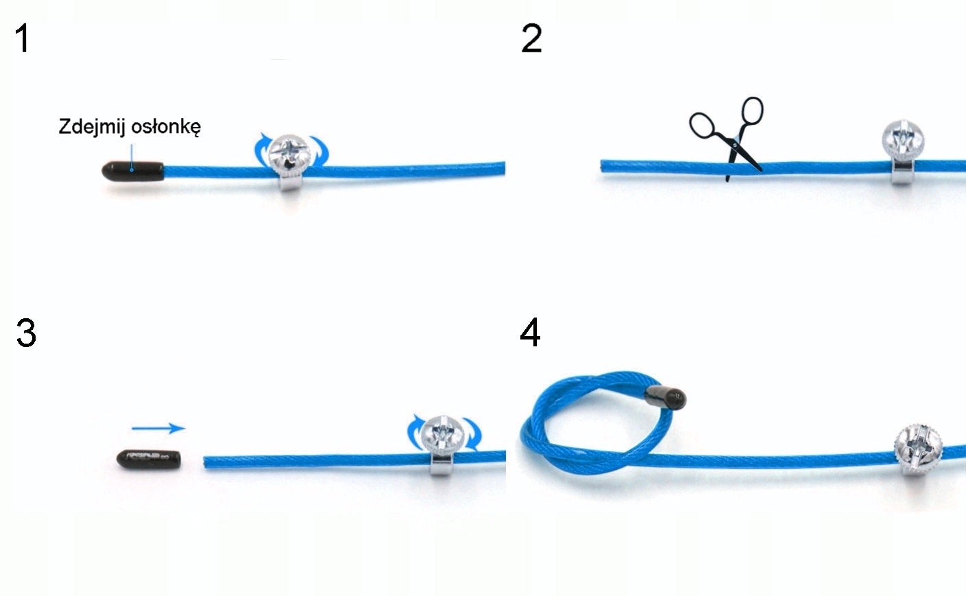 Jump rope Steel with bearings, Adjustable - CROSSFIT Blue Kind other