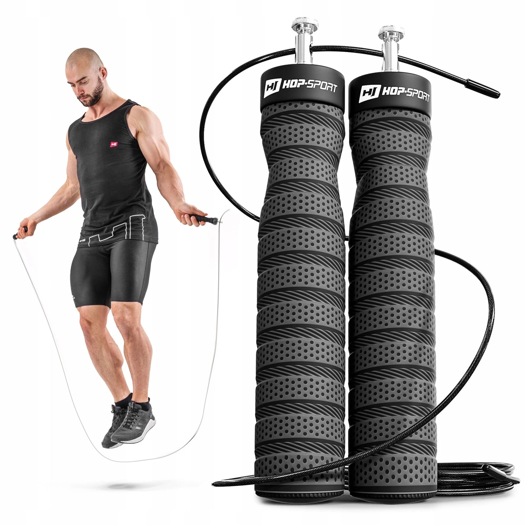 Jump rope aluminum adjustable boxing crossfit non-slip handles