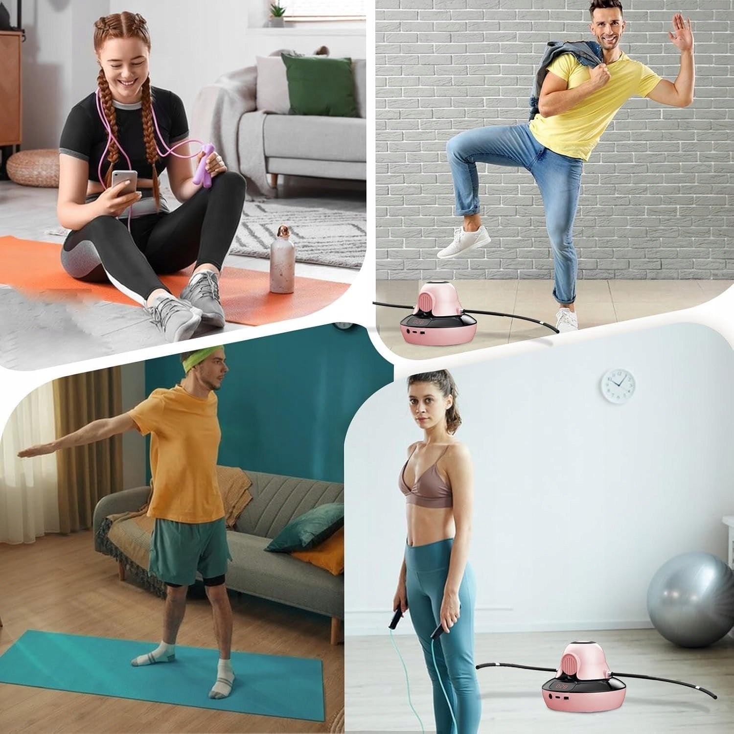 Jump rope interactive automatic rope with remote control and counter Product weight 590 g