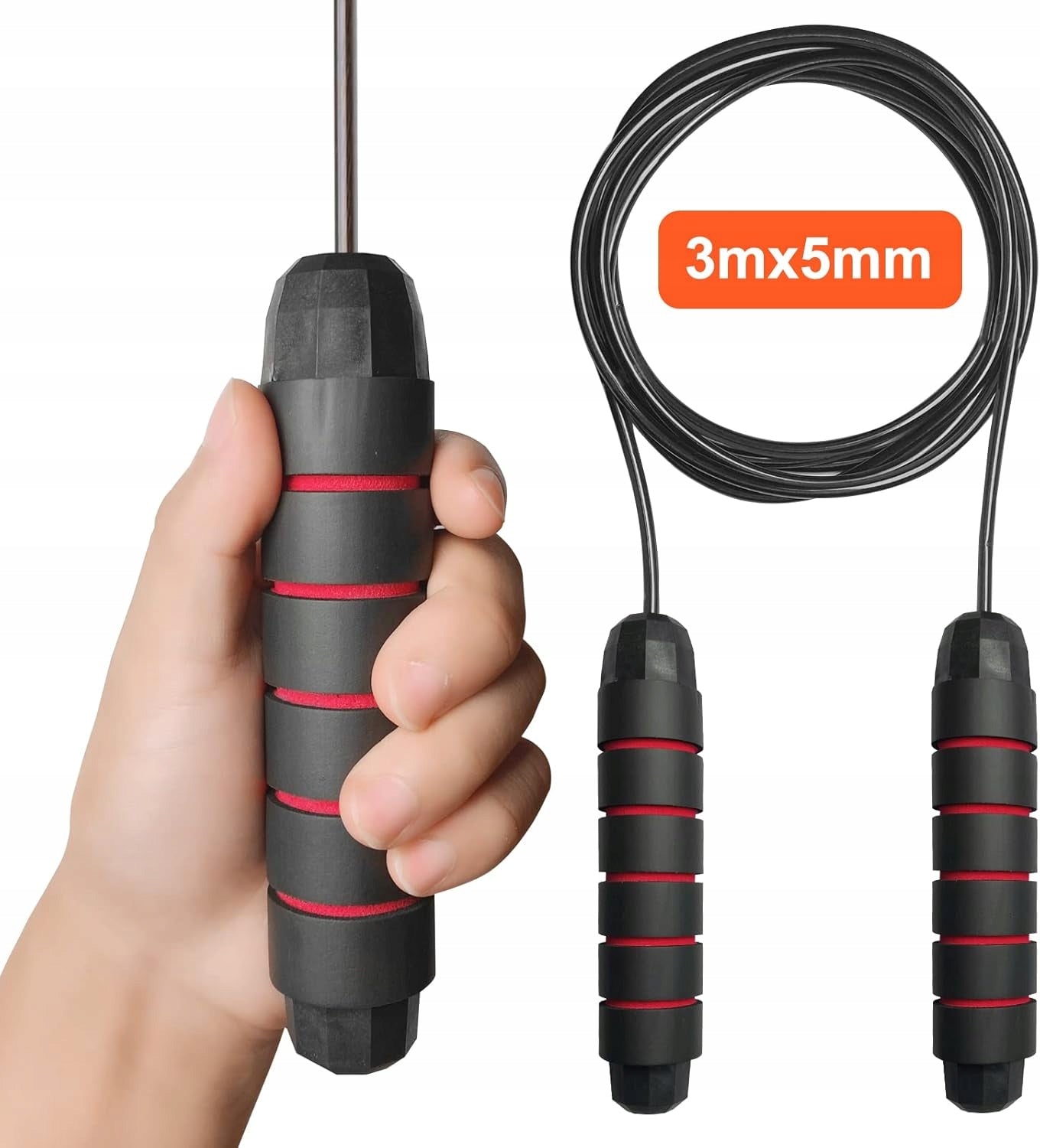 Jump rope made of plastic Firschoie 300 cm black Brand no brand