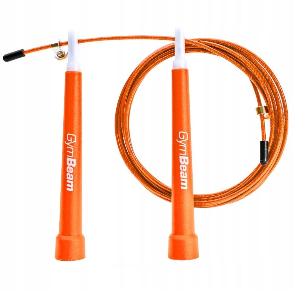 Jump rope plastic GymBeam 301 cm oranges and reds Color red