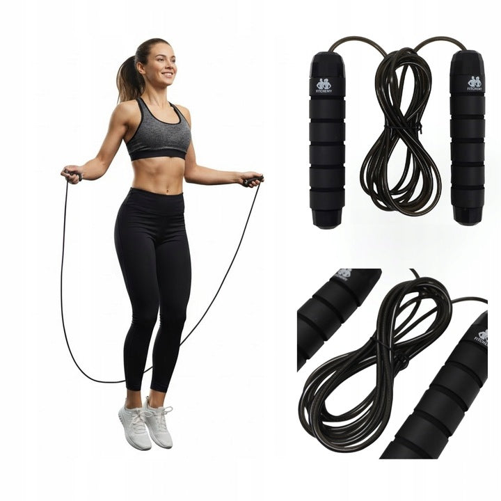Jump rope with load FITCHEMY PRO 200g Burning Calories Crossfit 2,8m