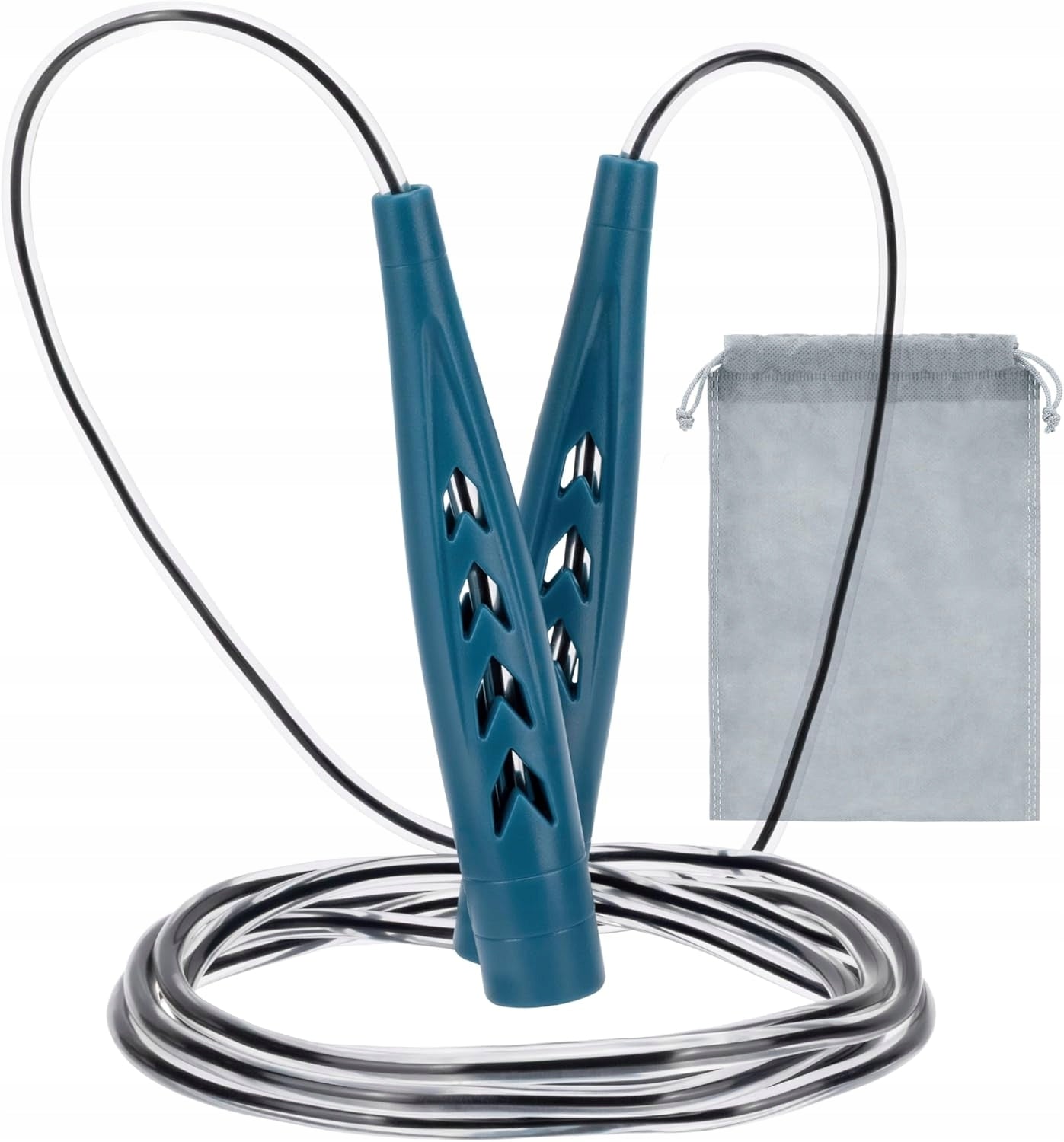 Jump rope without tangling, with non-slip handles, adjustable, 2,8m