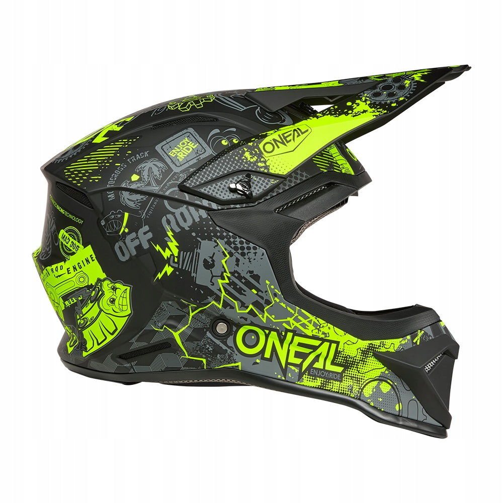 Junior helmet KID cros quad SCOOTER O'Neal VIBRANT bk/yellow XL 51/52 cm