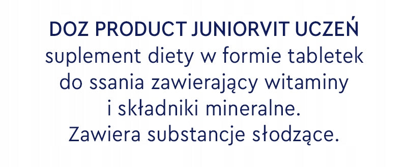 JuniorVit Student, DOZ Product, raspberry and strawberry, 60 pcs. Name other