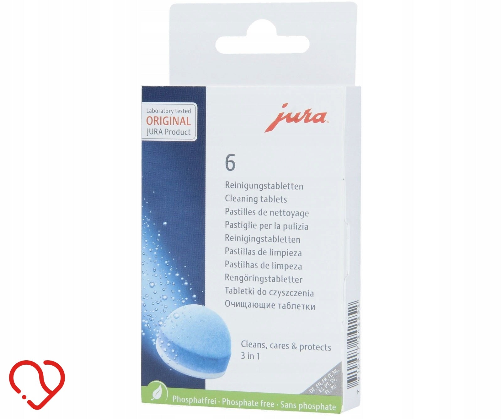 Jura 24225 - tablets 6 pcs 3-phase cleaning tablets Jura 6pcs