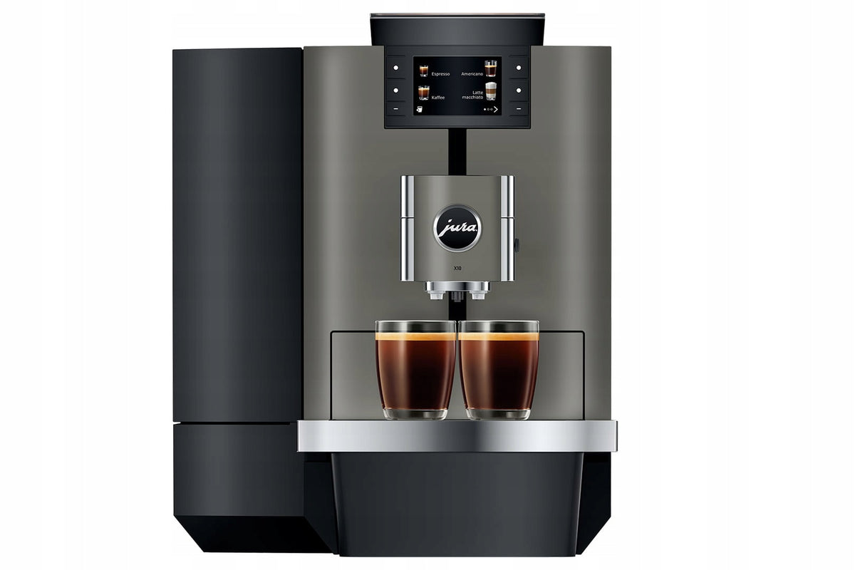 Jura X10 Dark Inox (EA) 15546 efficient office machine 100 coffees/day Model X10