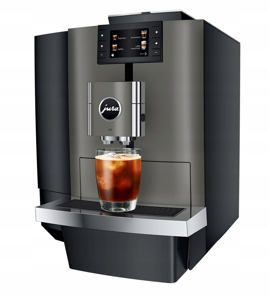 Jura X10 Dark Inox (EA) 15546 efficient office machine 100 coffees/day