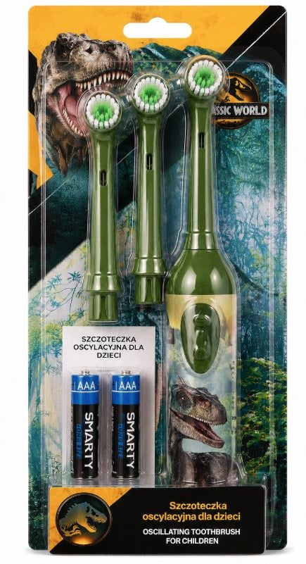 Jurassic World Oscillating Toothbrush + 3 Green Tips