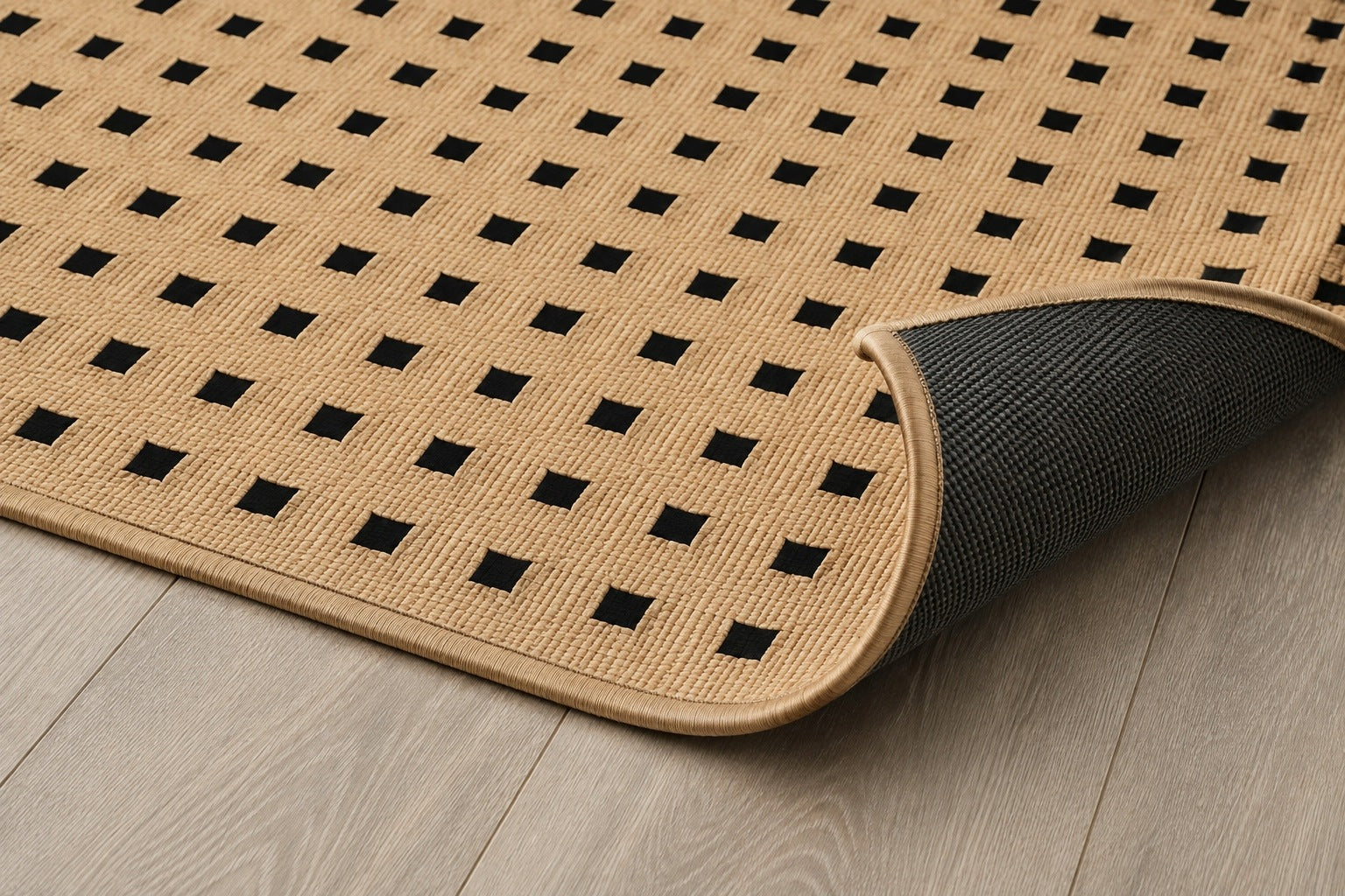 Jute carpet 180x120 cm non-slip for terrace living room Packaging status original