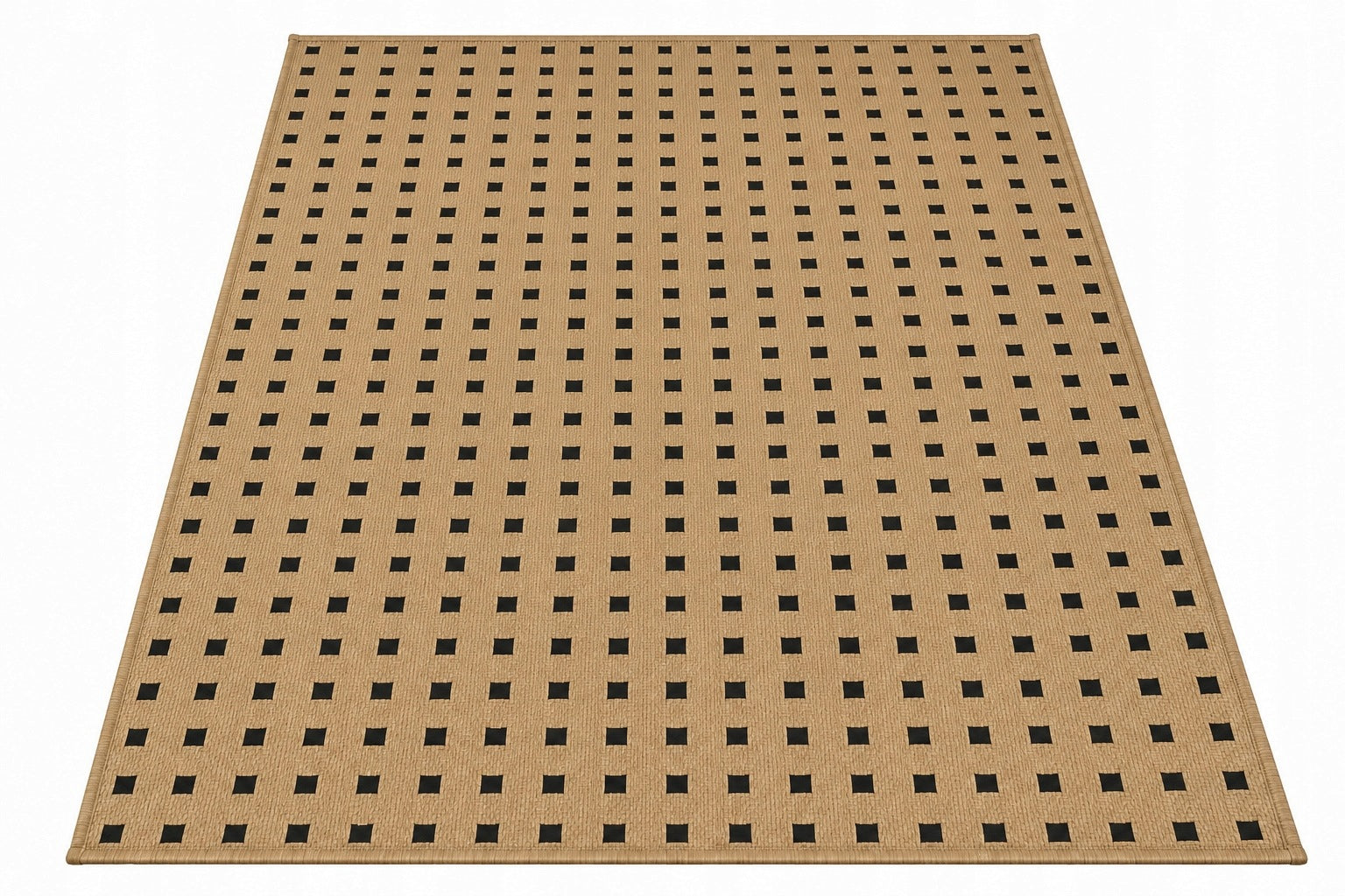 Jute carpet 180x120 cm non-slip for terrace living room