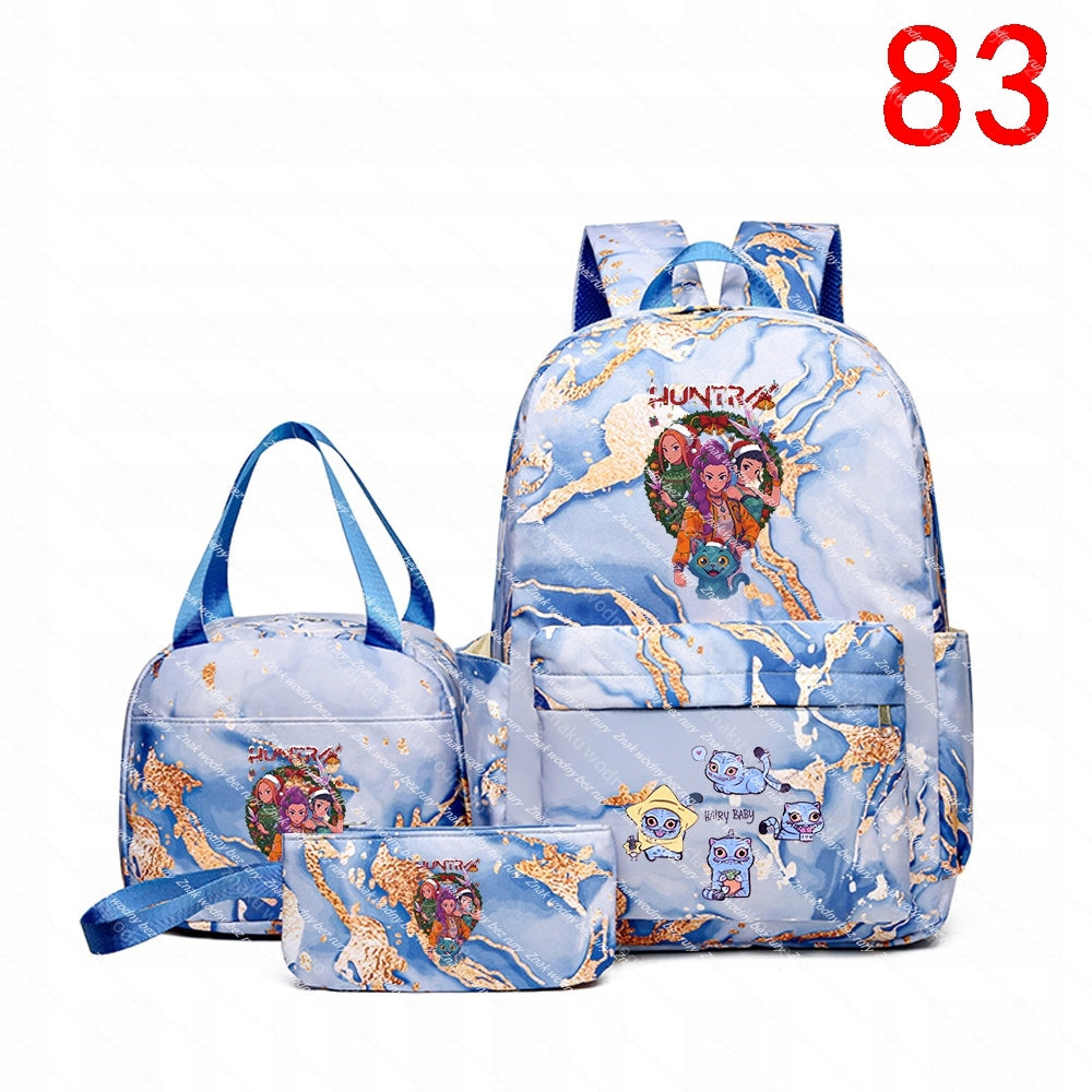K-POP School Backpack Set and Two Small Character Bar Bags