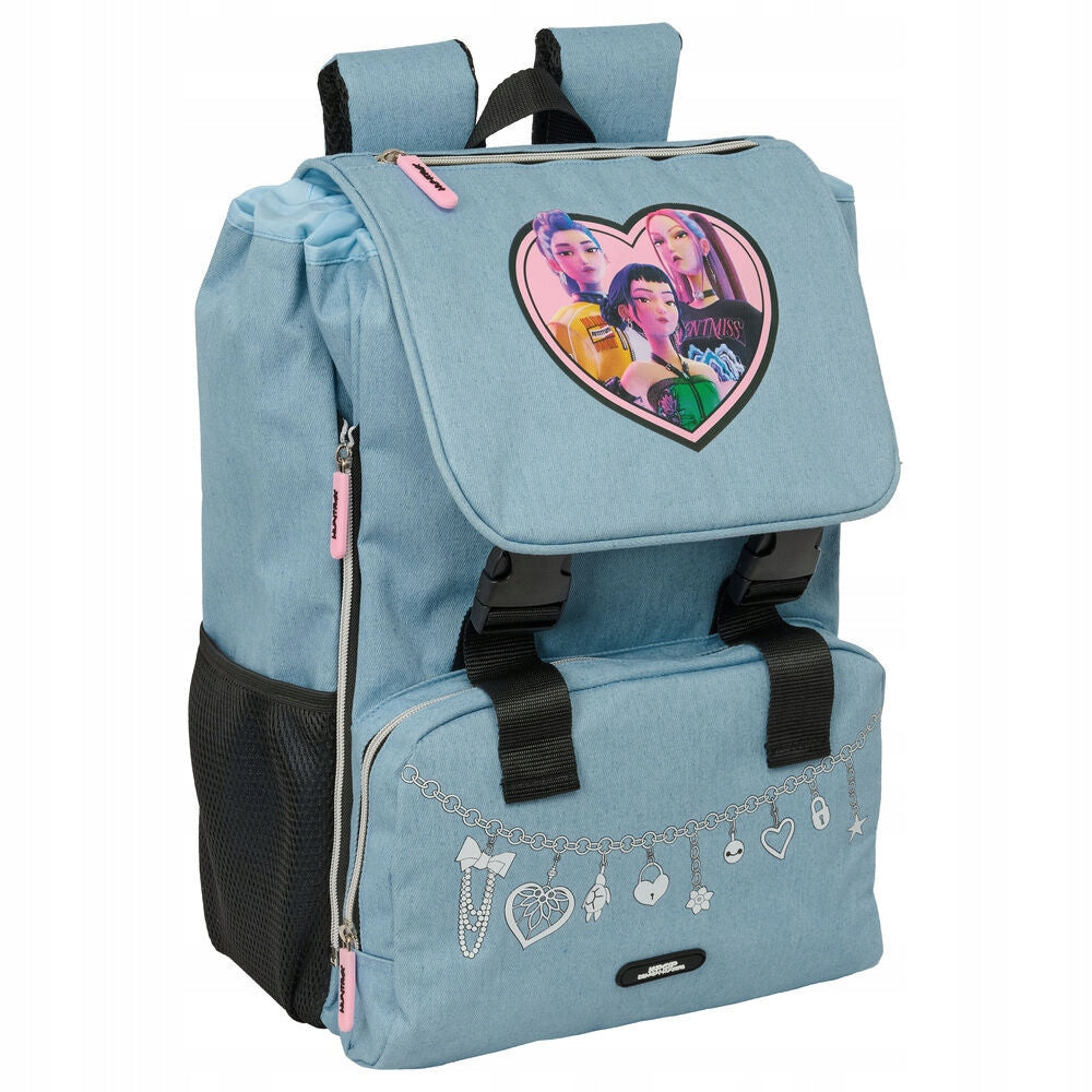 K-pop Démonvadászok Denim Dreams bővíthető iskolatáska, táska 41 cm