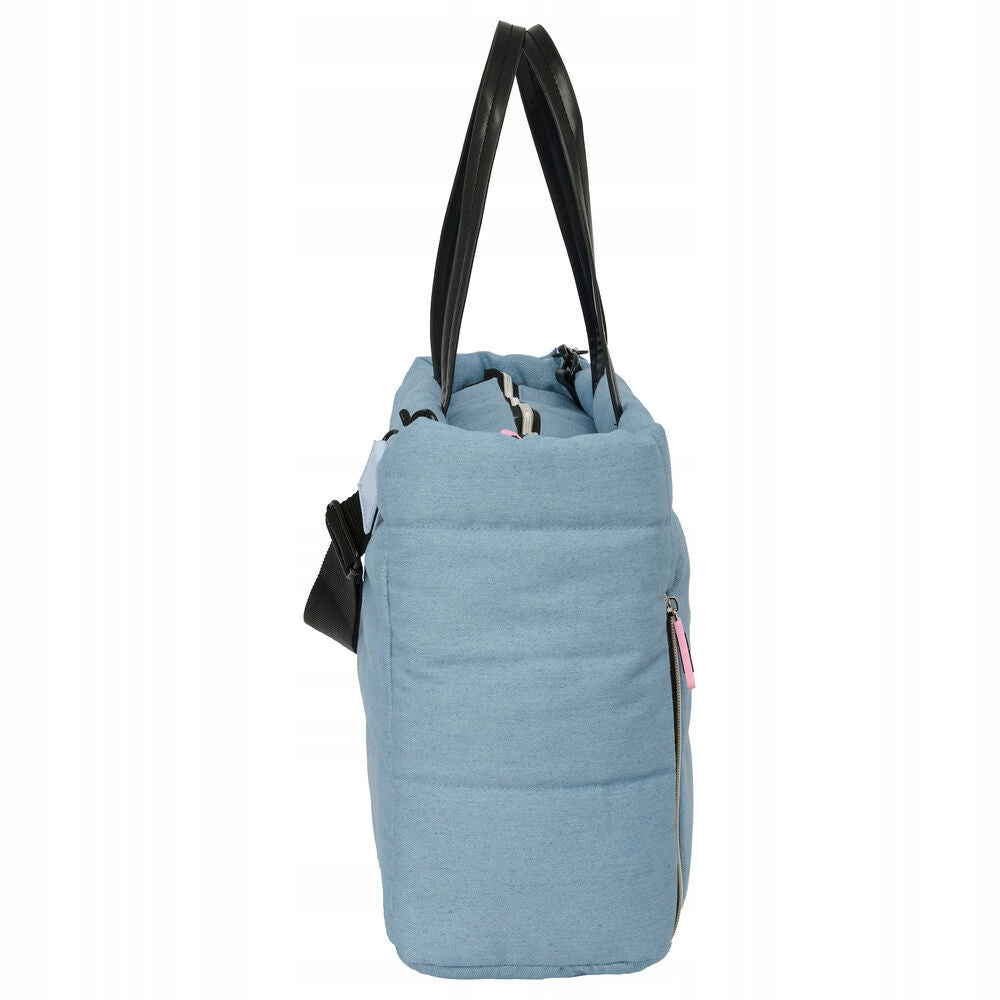 K-pop Démonvadászok Denim Dreams táska, válltáska laptoptartóval 40 cm Color blue