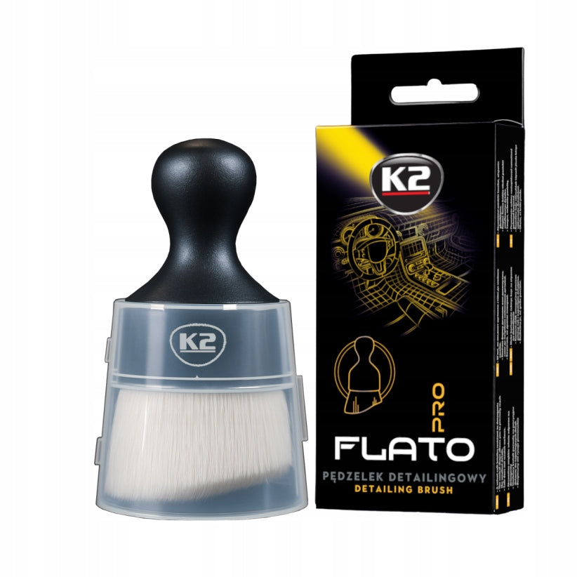 K2 FLATO INTERIOR CLEANING BRUSH, velvet bristles, gentle cleaning