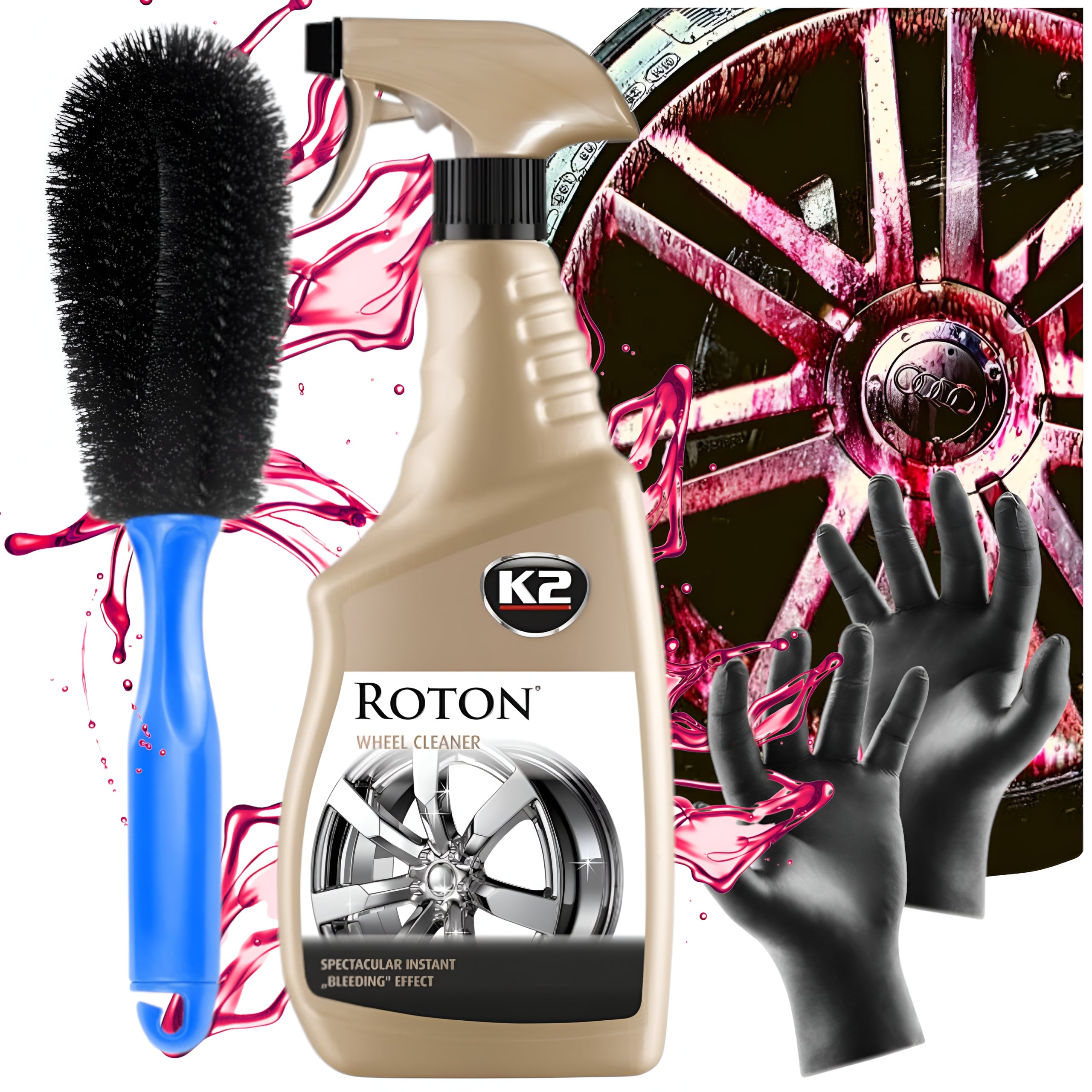 K2 ROTON RIM CLEANER BLEEDING RIM 700 ML+ BRUSH SET