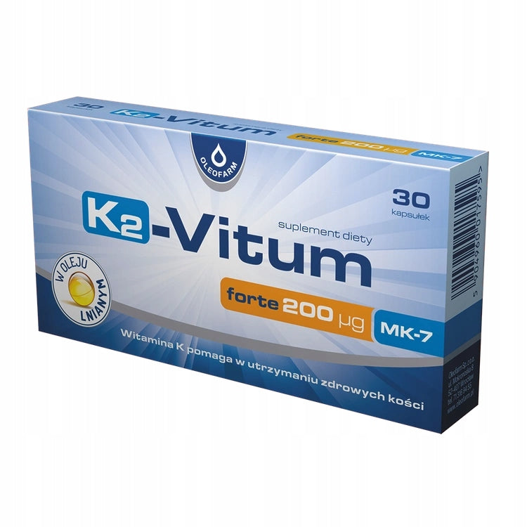 K2-Vitum forte 200, vitamin K2 MK-7, 30 capsules