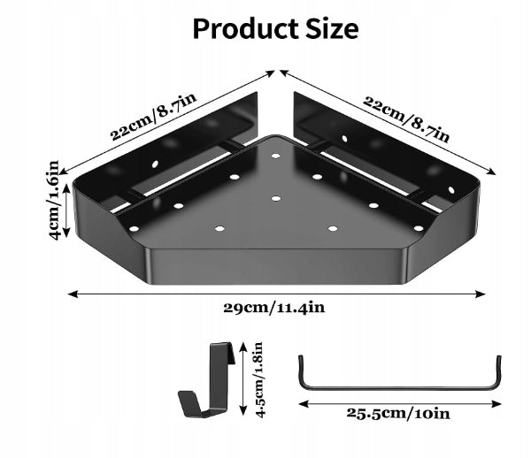 KALLRRA CORNER BATHROOM SHELF FOR SHOWER EAN (GTIN) 05905994438165