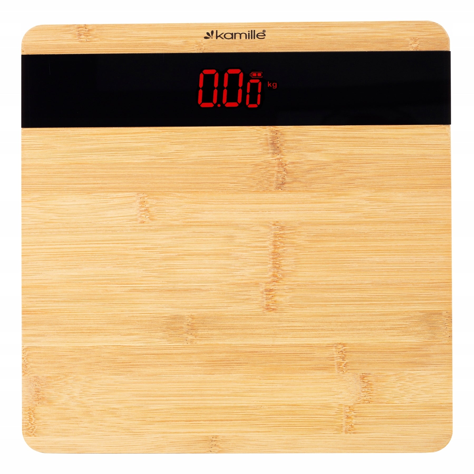 KAMILLE Bamboo Electronic Bathroom Scale Brand no brand